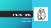 Hivatalos felvételi eredmények 2023